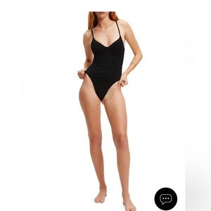 NWT good American show-off one piece swim suit sz 5 (xxl)